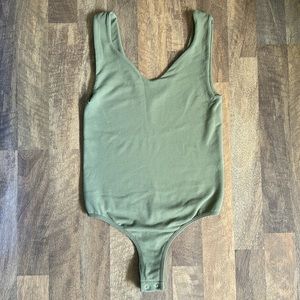 Scoop Neck Bodysuit Tank